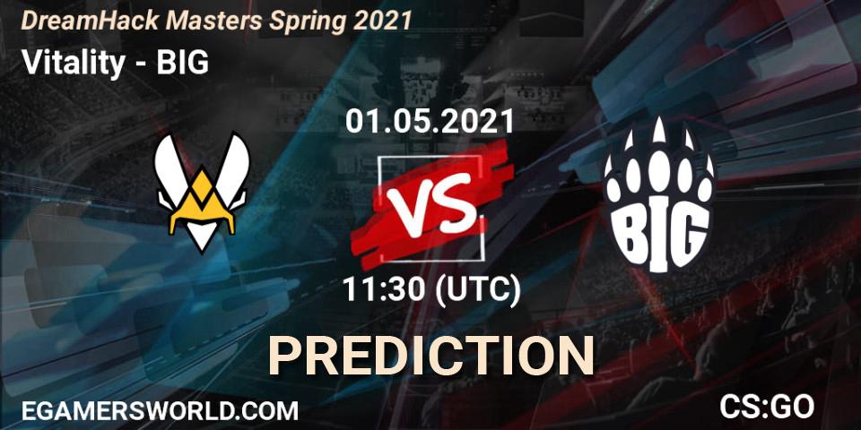 Vitality - BIG: Maç tahminleri. 01.05.2021 at 11:30, Counter-Strike (CS2), DreamHack Masters Spring 2021