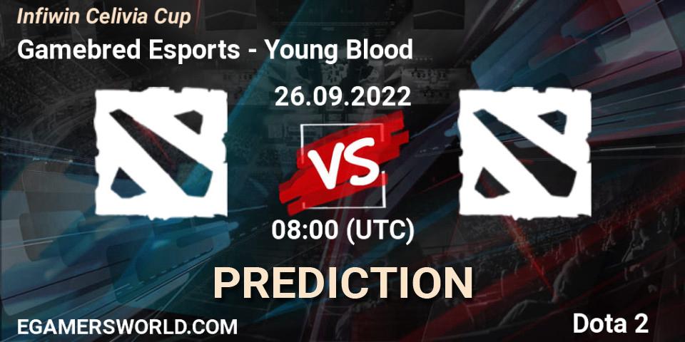 Gamebred Esports - Young Blood: Maç tahminleri. 24.09.2022 at 05:29, Dota 2, Infiwin Celivia Cup 