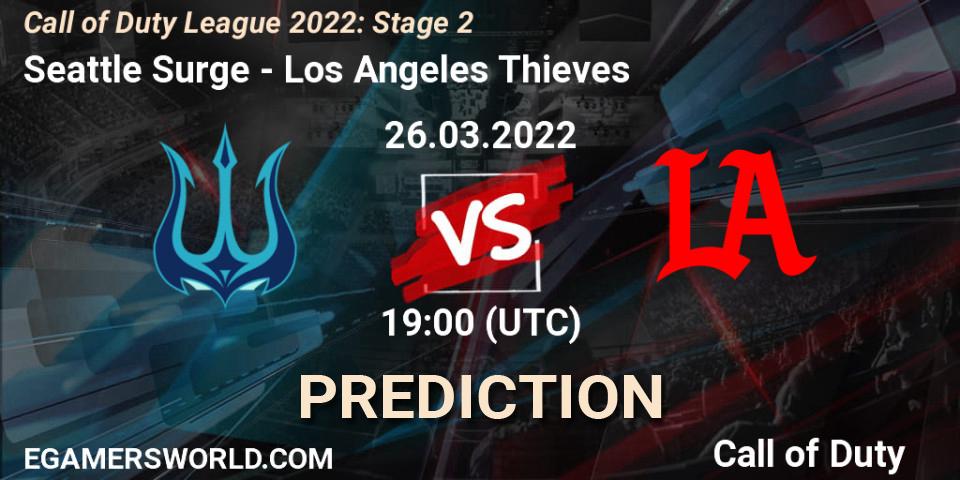 Seattle Surge - Los Angeles Thieves: Maç tahminleri. 26.03.22, Call of Duty, Call of Duty League 2022: Stage 2