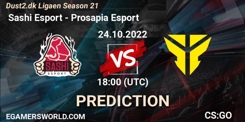  Sashi Esport - Prosapia Esport: Maç tahminleri. 24.10.2022 at 19:00, Counter-Strike (CS2), Dust2.dk Ligaen Season 21