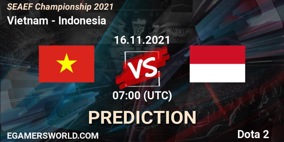 Vietnam - Indonesia: Maç tahminleri. 16.11.2021 at 07:20, Dota 2, SEAEF Dota2 Championship 2021