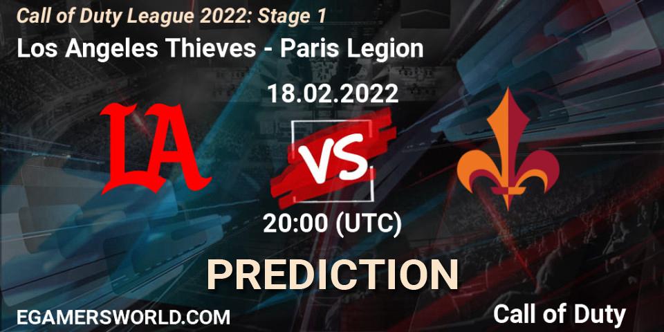 Los Angeles Thieves - Paris Legion: Maç tahminleri. 18.02.2022 at 20:00, Call of Duty, Call of Duty League 2022: Stage 1