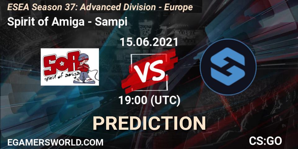 Spirit of Amiga - Sampi: Maç tahminleri. 15.06.2021 at 19:00, Counter-Strike (CS2), ESEA Season 37: Advanced Division - Europe