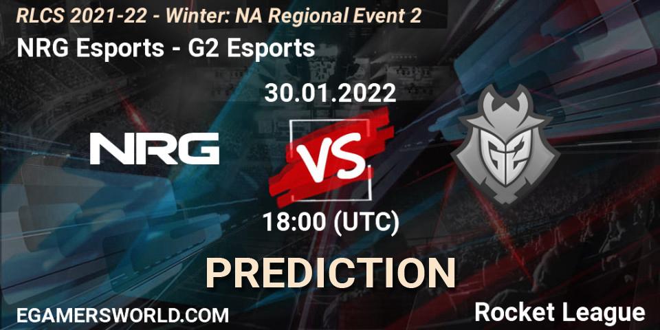 NRG Esports - G2 Esports: Maç tahminleri. 30.01.2022 at 18:00, Rocket League, RLCS 2021-22 - Winter: NA Regional Event 2