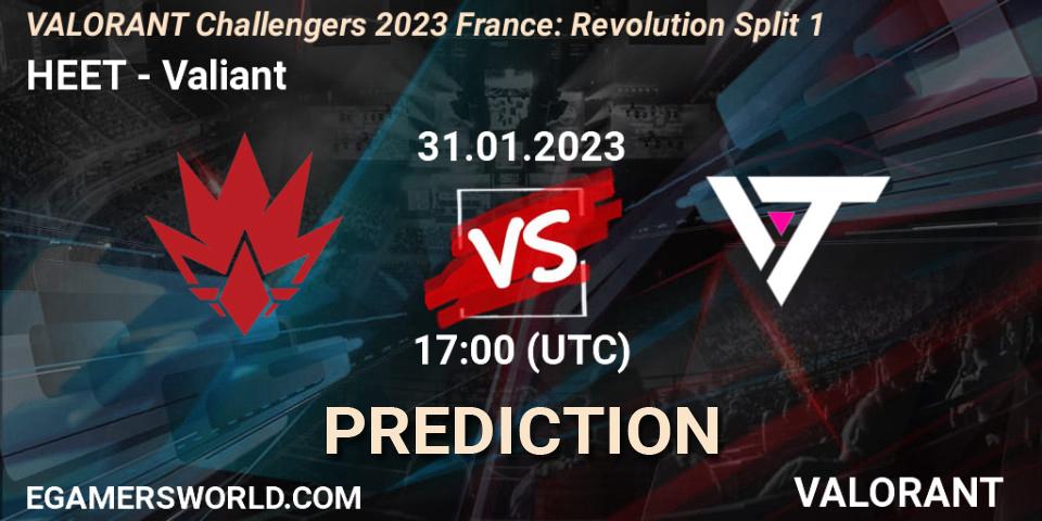 HEET - Valiant: Maç tahminleri. 31.01.2023 at 17:00, VALORANT, VALORANT Challengers 2023 France: Revolution Split 1