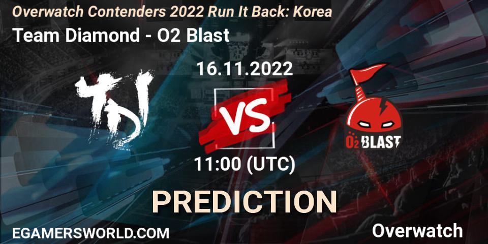 Team Diamond - O2 Blast: Maç tahminleri. 16.11.2022 at 11:56, Overwatch, Overwatch Contenders 2022 Run It Back: Korea