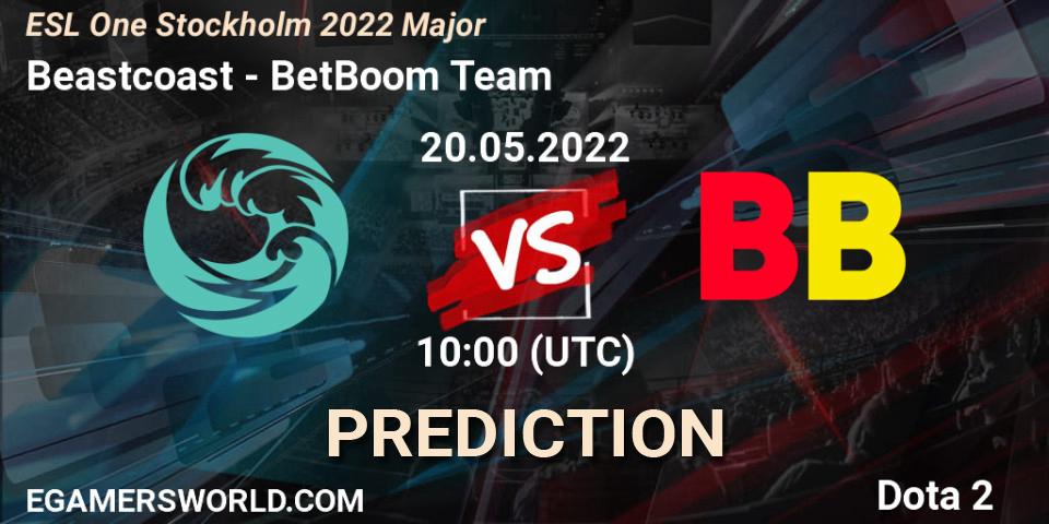 Beastcoast - BetBoom Team: Maç tahminleri. 20.05.2022 at 10:00, Dota 2, ESL One Stockholm 2022 Major