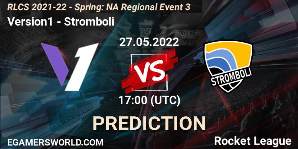 Version1 - Stromboli: Maç tahminleri. 27.05.2022 at 17:00, Rocket League, RLCS 2021-22 - Spring: NA Regional Event 3