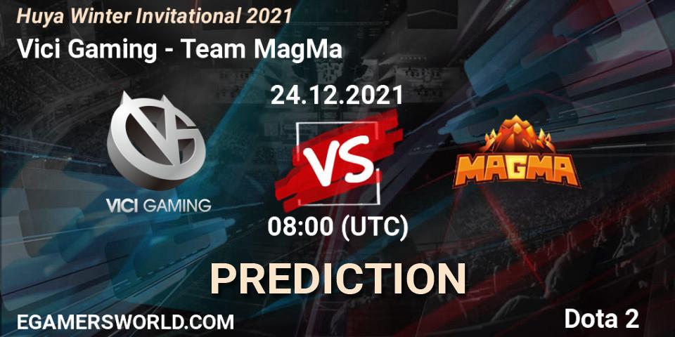 Vici Gaming - Team MagMa: Maç tahminleri. 24.12.2021 at 08:39, Dota 2, Huya Winter Invitational 2021