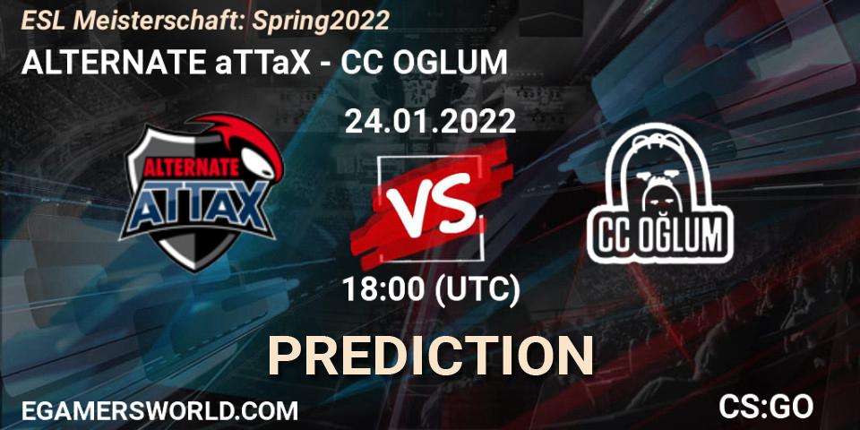 ALTERNATE aTTaX - CC OGLUM: Maç tahminleri. 24.01.2022 at 18:00, Counter-Strike (CS2), ESL Meisterschaft: Spring 2022