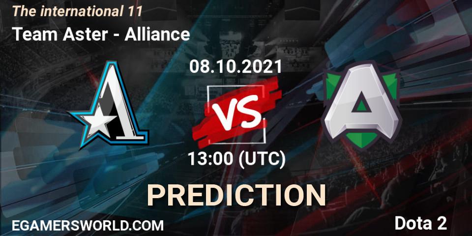 Team Aster - Alliance: Maç tahminleri. 08.10.2021 at 14:18, Dota 2, The Internationa 2021