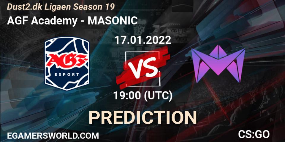 AGF Academy - MASONIC: Maç tahminleri. 17.01.2022 at 19:00, Counter-Strike (CS2), Dust2.dk Ligaen Season 19