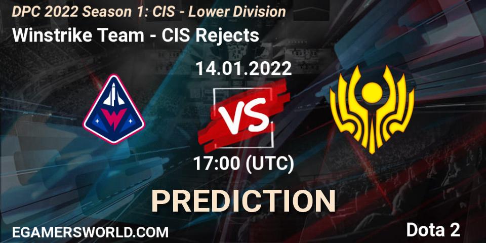 Winstrike Team - CIS Rejects: Maç tahminleri. 14.01.22, Dota 2, DPC 2022 Season 1: CIS - Lower Division