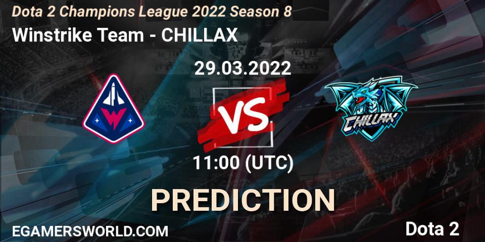 Winstrike Team - CHILLAX: Maç tahminleri. 29.03.22, Dota 2, Dota 2 Champions League 2022 Season 8