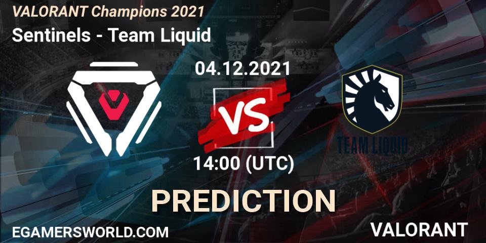 Sentinels - Team Liquid: Maç tahminleri. 04.12.2021 at 19:00, VALORANT, VALORANT Champions 2021