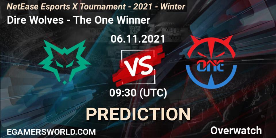 Dire Wolves - The One Winner: Maç tahminleri. 06.11.21, Overwatch, NetEase Esports X Tournament - 2021 - Winter