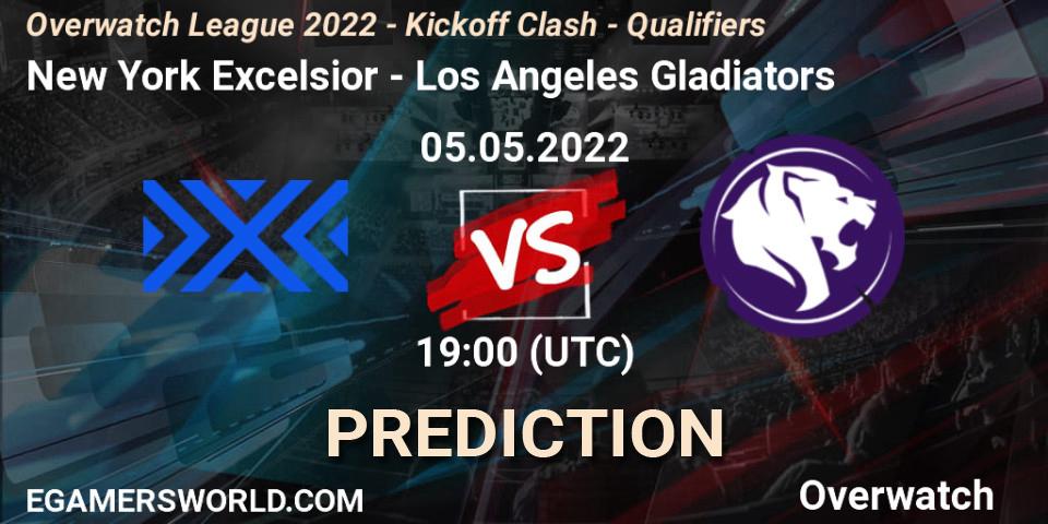 New York Excelsior - Los Angeles Gladiators: Maç tahminleri. 05.05.2022 at 20:00, Overwatch, Overwatch League 2022 - Kickoff Clash - Qualifiers