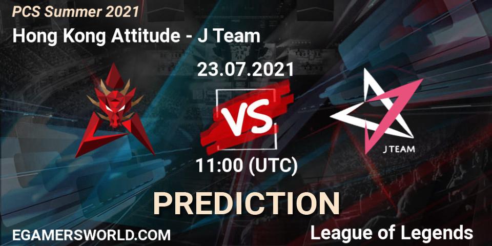 Hong Kong Attitude - J Team: Maç tahminleri. 23.07.21, LoL, PCS Summer 2021