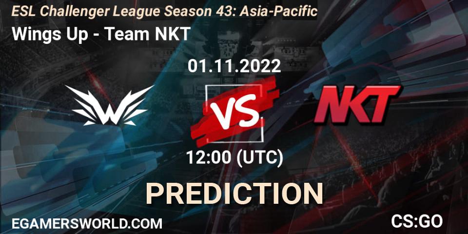 Wings Up - Team NKT: Maç tahminleri. 01.11.2022 at 12:00, Counter-Strike (CS2), ESL Challenger League Season 43: Asia-Pacific