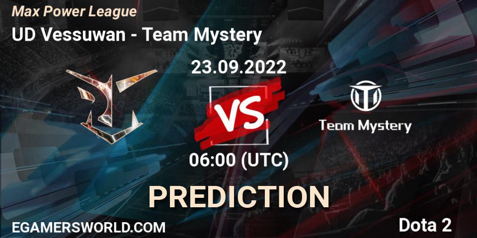 UD Vessuwan - Team Mystery: Maç tahminleri. 23.09.2022 at 06:07, Dota 2, Max Power League