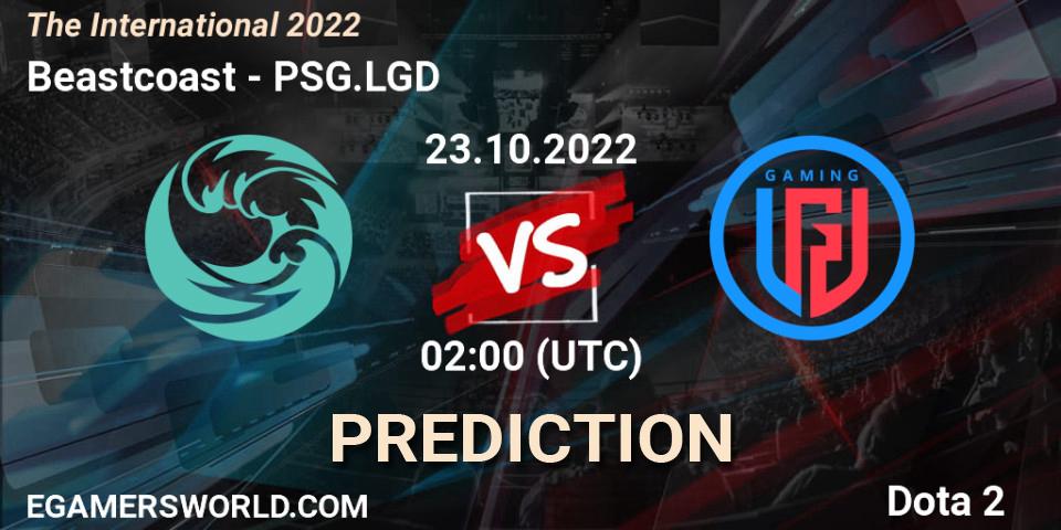 Beastcoast - PSG.LGD: Maç tahminleri. 23.10.22, Dota 2, The International 2022
