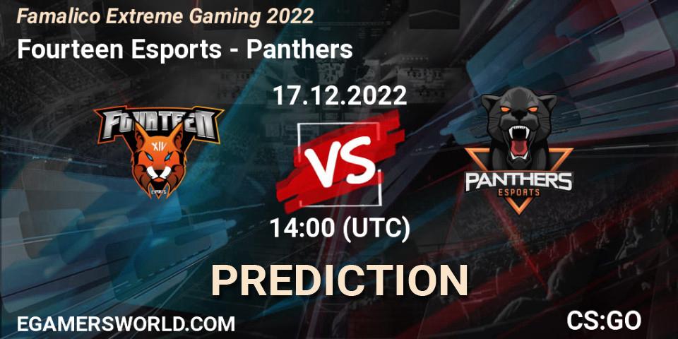 Fourteen Esports - Panthers: Maç tahminleri. 17.12.2022 at 14:00, Counter-Strike (CS2), Famalicão Extreme Gaming 2022