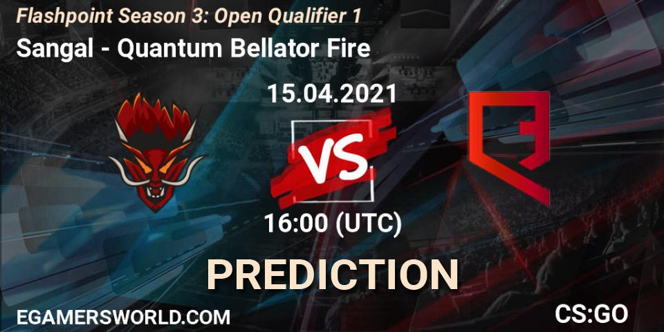 Sangal - Quantum Bellator Fire: Maç tahminleri. 15.04.2021 at 16:10, Counter-Strike (CS2), Flashpoint Season 3: Open Qualifier 1