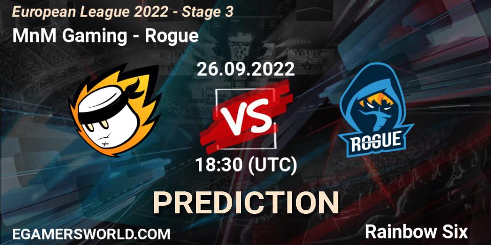 MnM Gaming - Rogue: Maç tahminleri. 26.09.22, Rainbow Six, European League 2022 - Stage 3