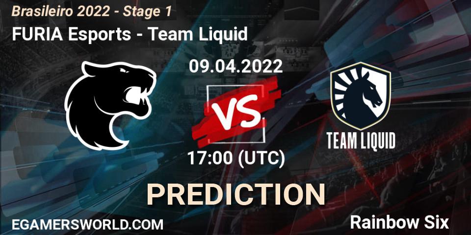 FURIA Esports - Team Liquid: Maç tahminleri. 09.04.2022 at 17:00, Rainbow Six, Brasileirão 2022 - Stage 1