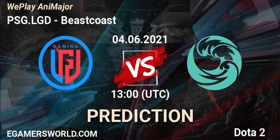 PSG.LGD - Beastcoast: Maç tahminleri. 04.06.2021 at 13:47, Dota 2, WePlay AniMajor 2021