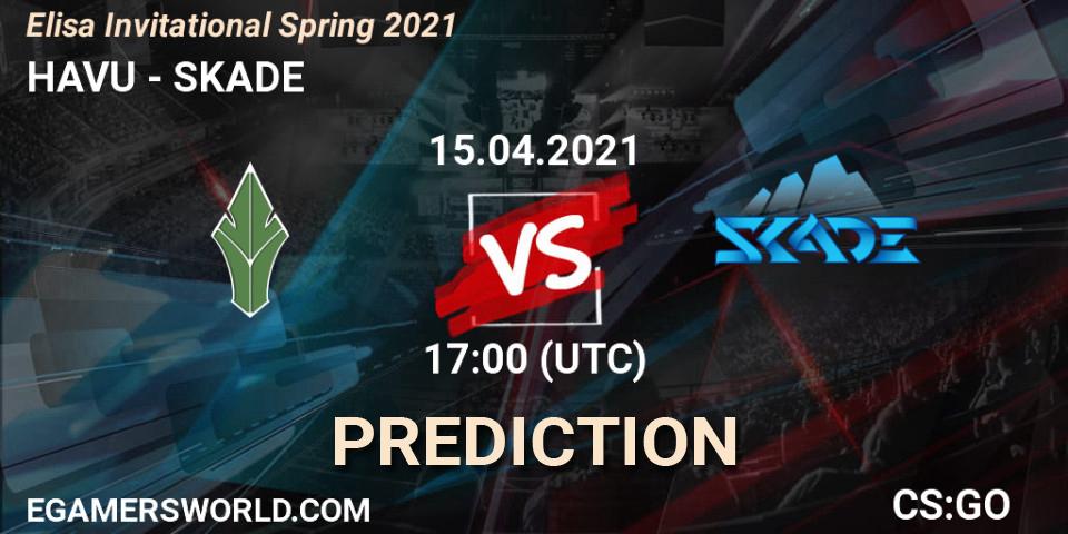 HAVU - SKADE: Maç tahminleri. 15.04.2021 at 17:00, Counter-Strike (CS2), Elisa Invitational Spring 2021