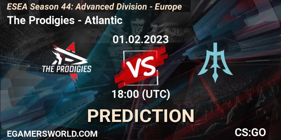 The Prodigies - Atlantic: Maç tahminleri. 01.02.23, CS2 (CS:GO), ESEA Season 44: Advanced Division - Europe