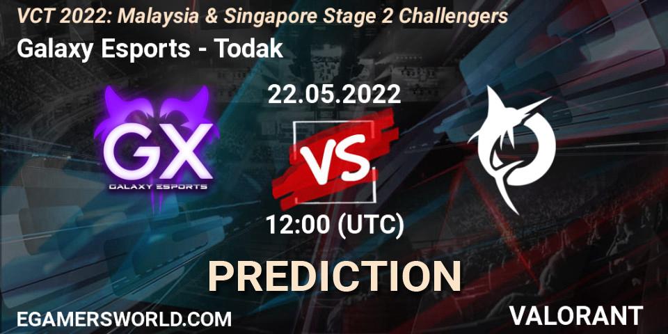 Galaxy Esports - Todak: Maç tahminleri. 22.05.2022 at 12:00, VALORANT, VCT 2022: Malaysia & Singapore Stage 2 Challengers