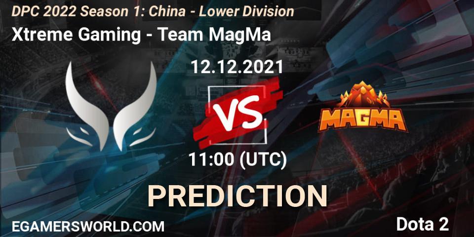 Xtreme Gaming - Team MagMa: Maç tahminleri. 12.12.2021 at 11:56, Dota 2, DPC 2022 Season 1: China - Lower Division