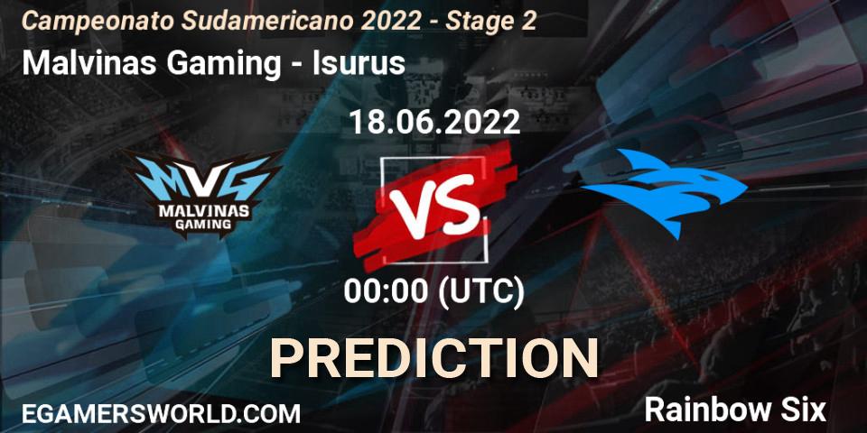 Malvinas Gaming - Isurus: Maç tahminleri. 24.06.2022 at 00:00, Rainbow Six, Campeonato Sudamericano 2022 - Stage 2