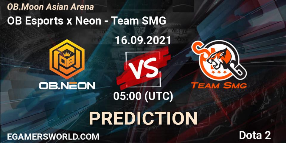 OB Esports x Neon - Team SMG: Maç tahminleri. 16.09.2021 at 05:06, Dota 2, OB.Moon Asian Arena