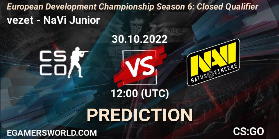 vezet - NaVi Junior: Maç tahminleri. 30.10.2022 at 12:00, Counter-Strike (CS2), European Development Championship Season 6: Closed Qualifier
