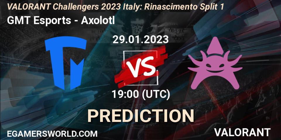 GMT Esports - Axolotl: Maç tahminleri. 29.01.23, VALORANT, VALORANT Challengers 2023 Italy: Rinascimento Split 1