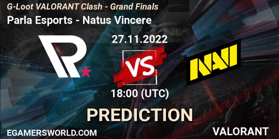 Parla Esports - Natus Vincere: Maç tahminleri. 27.11.22, VALORANT, G-Loot VALORANT Clash - Grand Finals