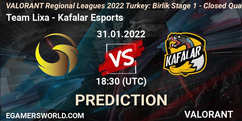 Team Lixa - Kafalar Esports: Maç tahminleri. 31.01.2022 at 17:30, VALORANT, VALORANT Regional Leagues 2022 Turkey: Birlik Stage 1 - Closed Qualifier