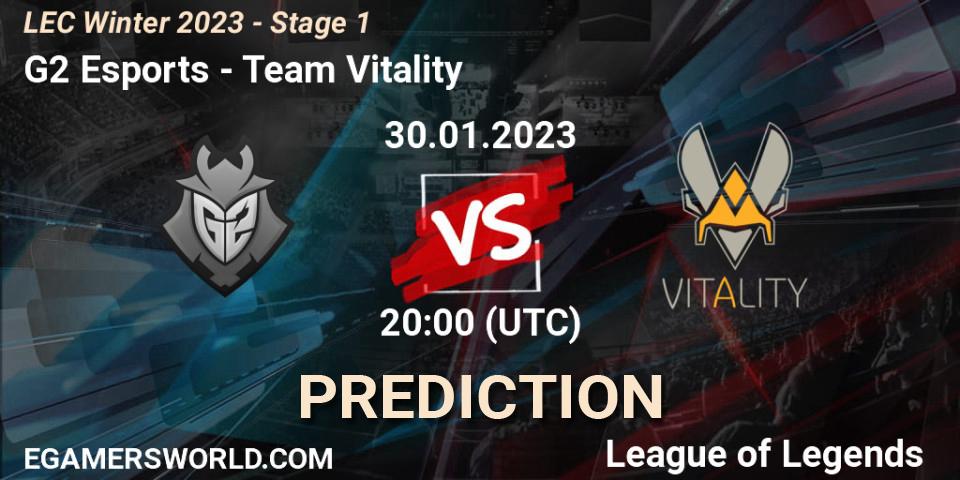 G2 Esports - Team Vitality: Maç tahminleri. 30.01.23, LoL, LEC Winter 2023 - Stage 1
