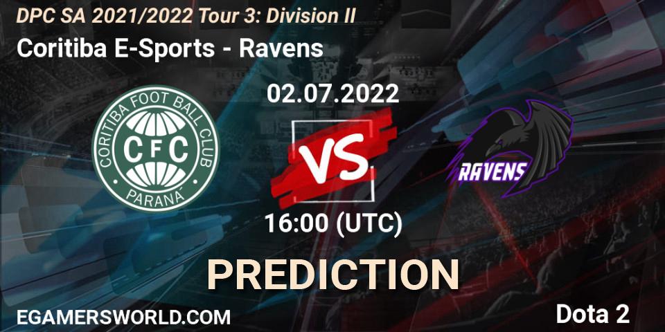 Coritiba E-Sports - Ravens: Maç tahminleri. 02.07.2022 at 16:02, Dota 2, DPC SA 2021/2022 Tour 3: Division II