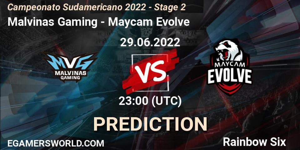 Malvinas Gaming - Maycam Evolve: Maç tahminleri. 29.06.2022 at 23:00, Rainbow Six, Campeonato Sudamericano 2022 - Stage 2