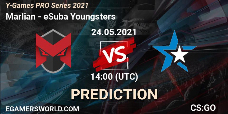 ex-Marlian - eSuba Youngsters: Maç tahminleri. 24.05.2021 at 14:00, Counter-Strike (CS2), Y-Games PRO Series 2021