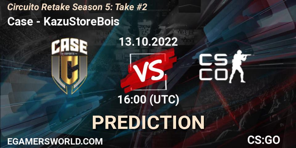 Case - KazuStoreBois: Maç tahminleri. 13.10.2022 at 16:00, Counter-Strike (CS2), Circuito Retake Season 5: Take #2