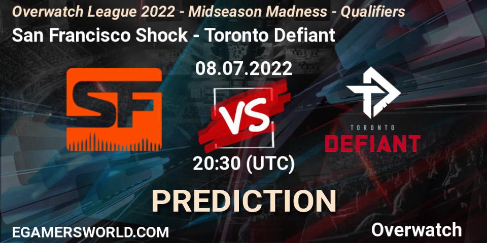 San Francisco Shock - Toronto Defiant: Maç tahminleri. 08.07.2022 at 20:55, Overwatch, Overwatch League 2022 - Midseason Madness - Qualifiers