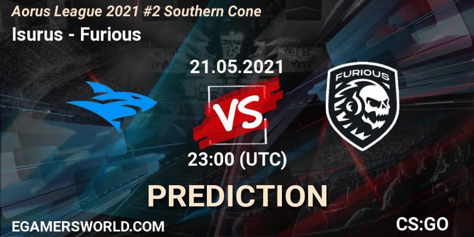 Isurus - Furious: Maç tahminleri. 22.05.2021 at 00:00, Counter-Strike (CS2), Aorus League 2021 #2 Southern Cone