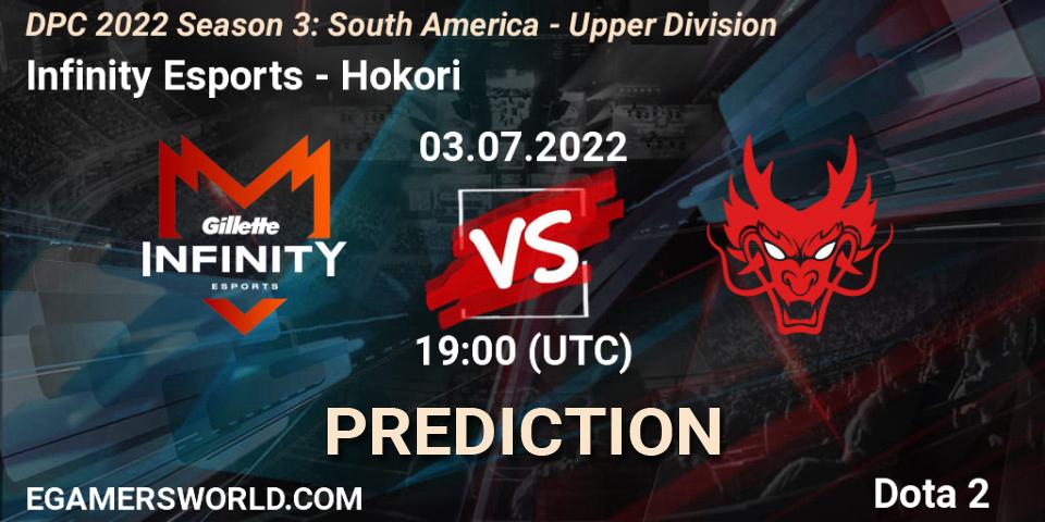 Infinity Esports - Hokori: Maç tahminleri. 03.07.2022 at 19:02, Dota 2, DPC SA 2021/2022 Tour 3: Division I