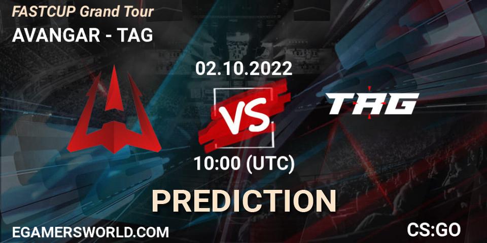 AVANGAR - TAG: Maç tahminleri. 02.10.2022 at 10:00, Counter-Strike (CS2), FASTCUP Grand Tour
