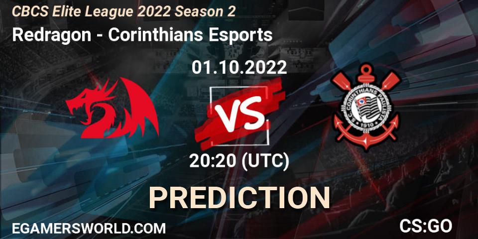 Redragon - Corinthians Esports: Maç tahminleri. 01.10.2022 at 20:20, Counter-Strike (CS2), CBCS Elite League 2022 Season 2